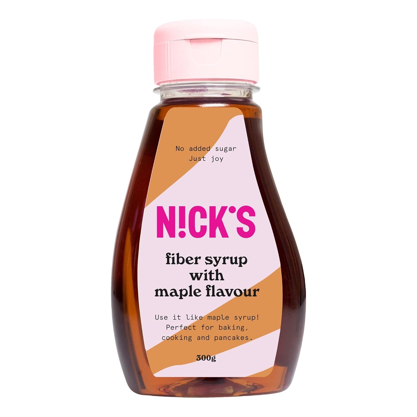 Nicks sciroppo di fibre con sapore di acero, sciroppo d'acero, dolcificante cheto naturale ad alta fibra senza zucchero aggiunto, senza glutine, sostituto dello zucchero vegano a basso contenuto di carboidrati (300 g)