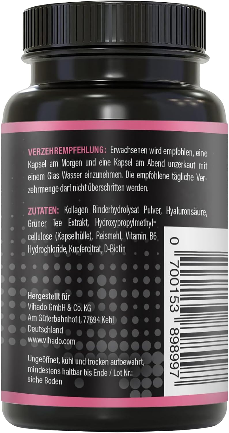 BRNR LADY BRNR - BeautyFit stofskifteformel med vitamin B6, bindevæv med kobber, kollagen, højdosis hyaluronsyre, biotin, 120 kapsler