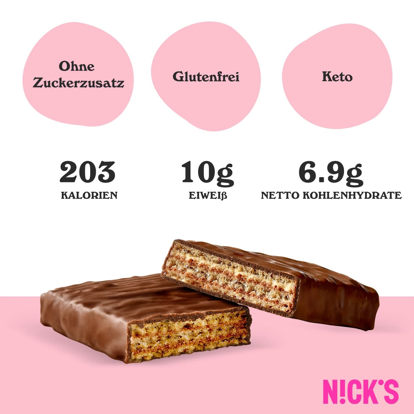 Nicks keto barer peanøtter n fudge, sjokolade peanøtter karamell snacks, 175 kalorier, 3,9 netto karbohydrater, ingen tilsatt sukker, glutenfri, lavkarbohydrater (15x40g)