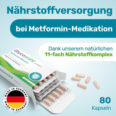 GLYCOWOHL Metformin Balance Nährstoffversorg.Kaps. 80 stk