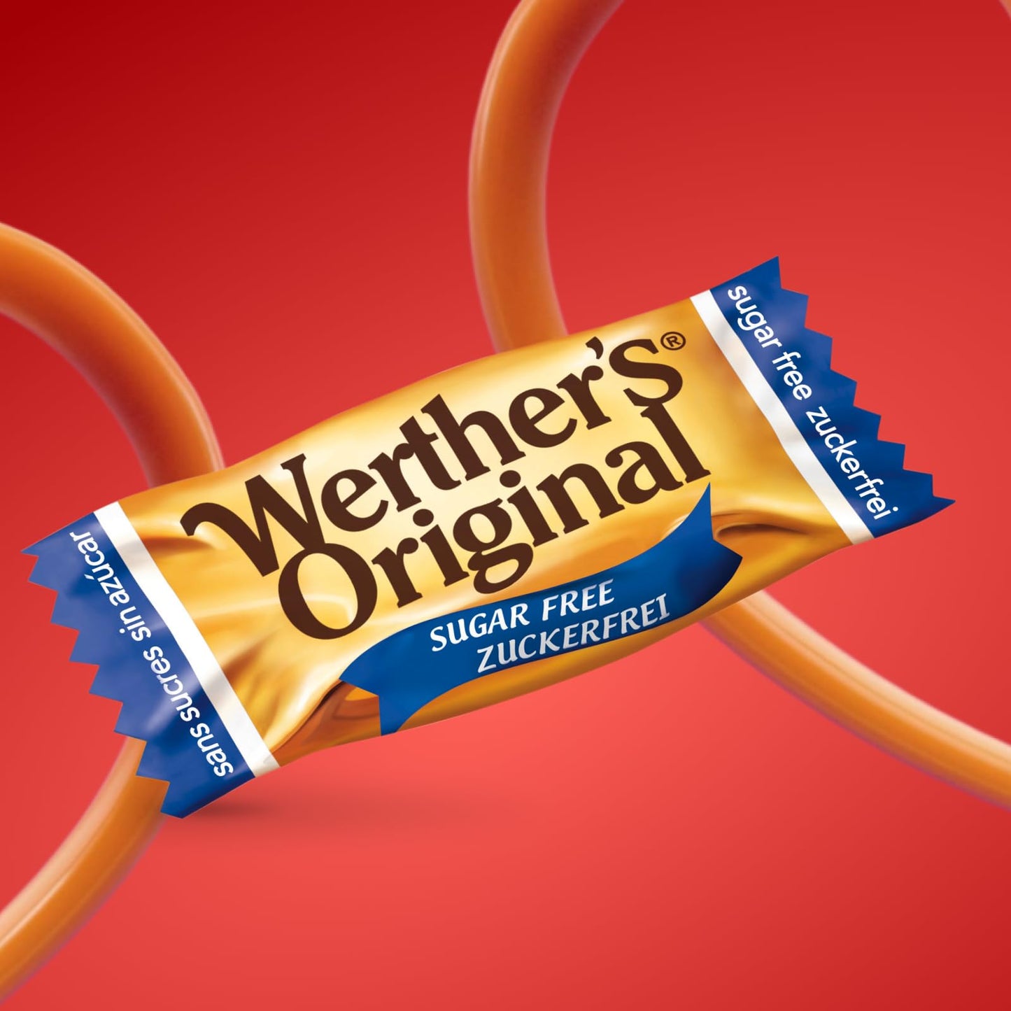 Werther original-1 x 70g-sukkerfri kremgodteri med deilig karamellsmak