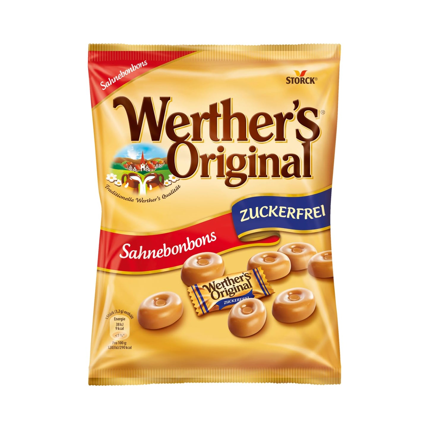 Original de Werther-1 x 70g-dulces crema sin azúcar con delicioso sabor a caramelo