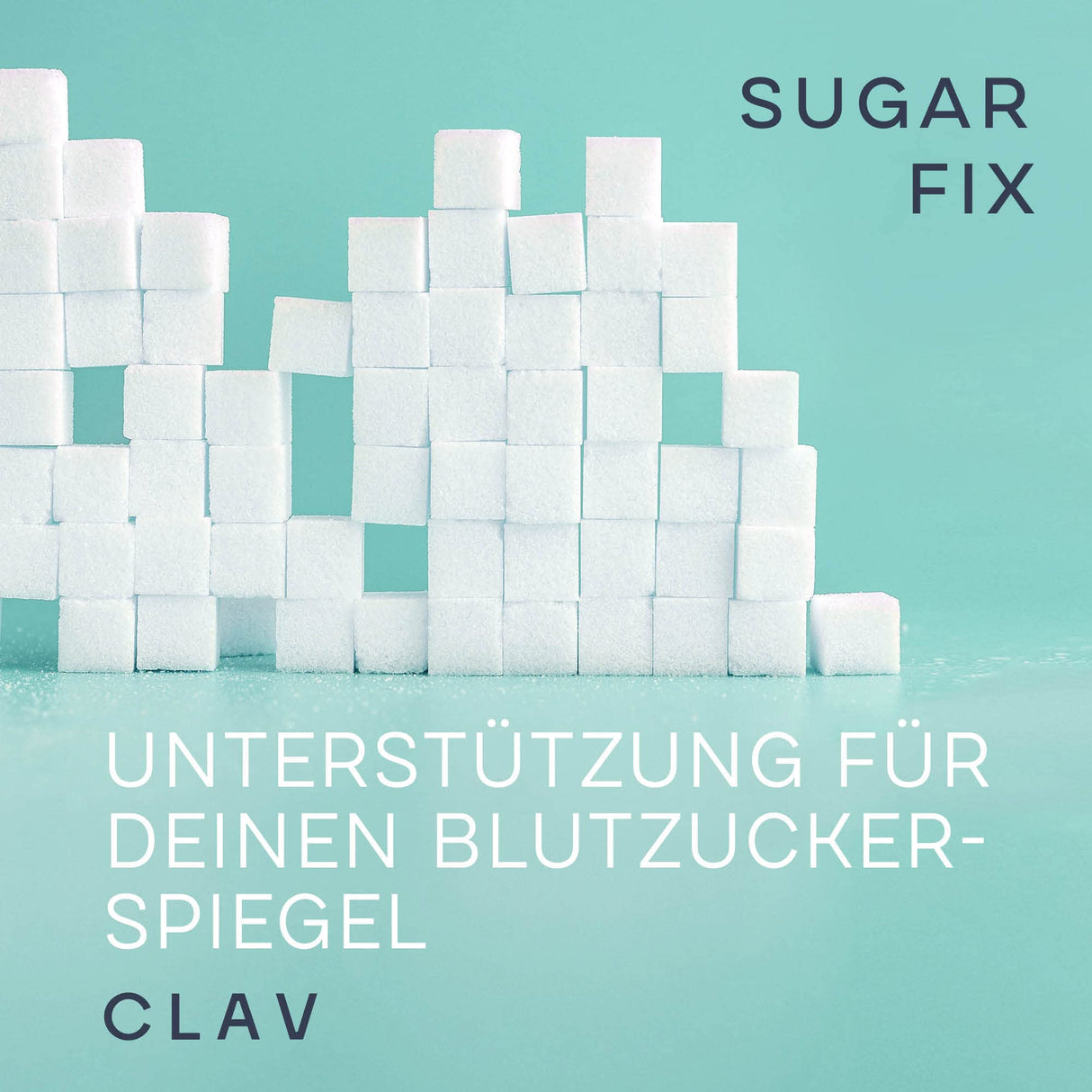 CLAV® N°9 SUGAR FIX – Zimtkapseln mit 400 mg Zimtextrakt, 40 μg Chrom & 10 mg Zink pro Tagesdosis plus Beta-Glucan, Jambulbaum und Bittermelone – Blutzuckerausgleich – 60 Kapseln – vegan