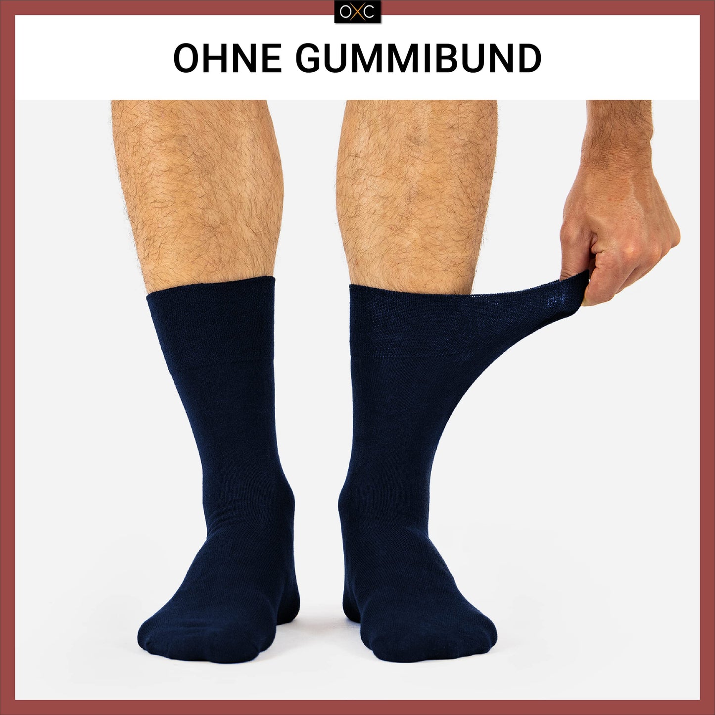 Okkulte 10 Paar nahtlose diabetische Socken für Männer ohne elastischen Bund aus Baumwolle