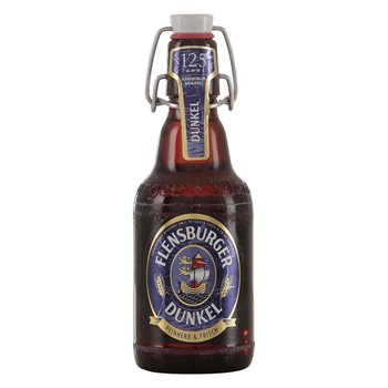 Flensburger Dunkel 4,8% 0,33 l. + bukser