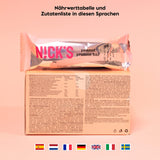 Nicks Protein Bar Ax, bare de proteine ​​keto gustări scăzute de carbohidrați fără zahăr adăugat, fără gluten | 15g proteină cu colagen (9 bare proteice x 50g)