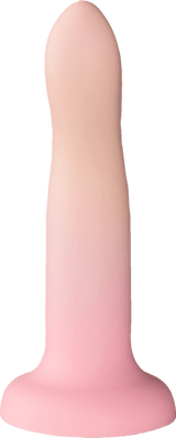 Syndig persikgradient dildo 18 cm