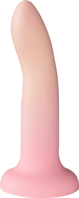 Syndig persikgradient dildo 18 cm