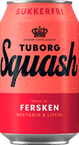 Tuborg Squash Fersken sukkerfri 24x033l