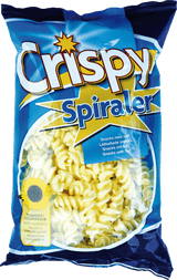Sprø salt spiraler 175 g