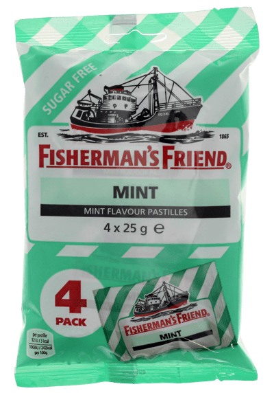 Fisherman's Freund Mint Green Stripe 4-Pak 100 g