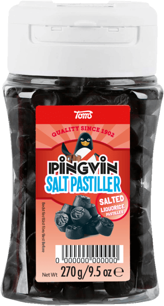 Toms pingvin salt pastiller 270 g
