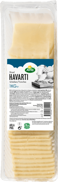 Arla Pro Havarti i Skiver 1000 g