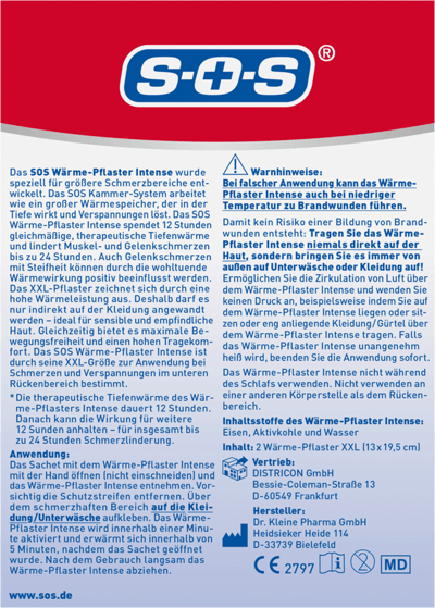 Varmaplaster Intens SOS 2 STK