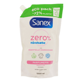 SANEX ZERO % FOLLED HåndSæBE 1000 ml RIFILTA