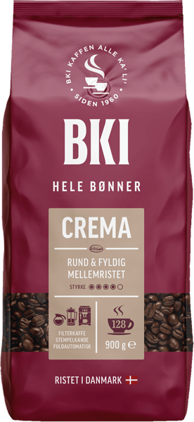 BKI HELE Bønner Crema 900G