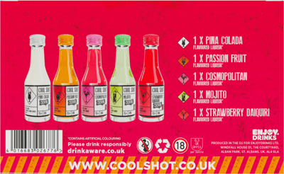 Cóctel Cool Shot 5-P 15% 5 x 20 ml