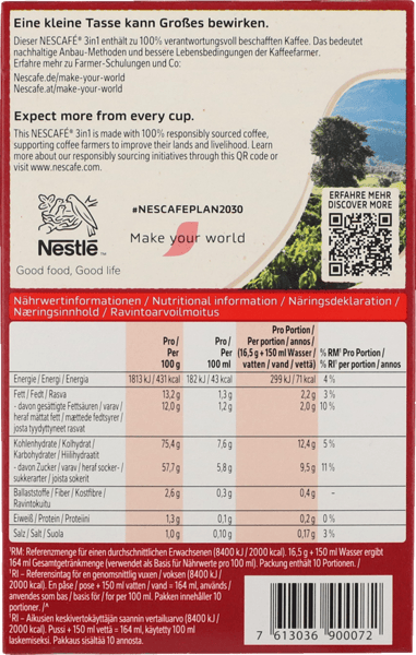 Instant 3IN1 Classic Nescafe 10 stk