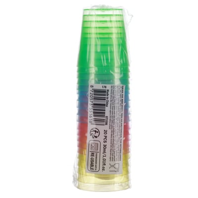 Farved Shots GLAs 30ml 20 STK