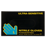 Engangshandske Ultra Sensitive Sort