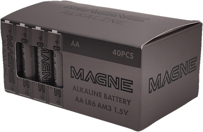Batterier AA Alkaline 40 stk