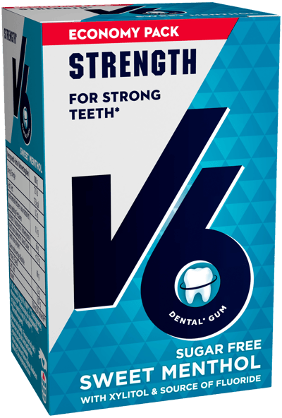V6 Mehl süßes Menthol Økonomipakke 70 g