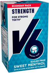 V6 Mehl süßes Menthol Økonomipakke 70 g