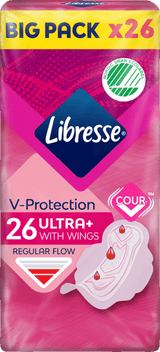 Libresse Ultra Regular Bind Med Vinger 26 STK