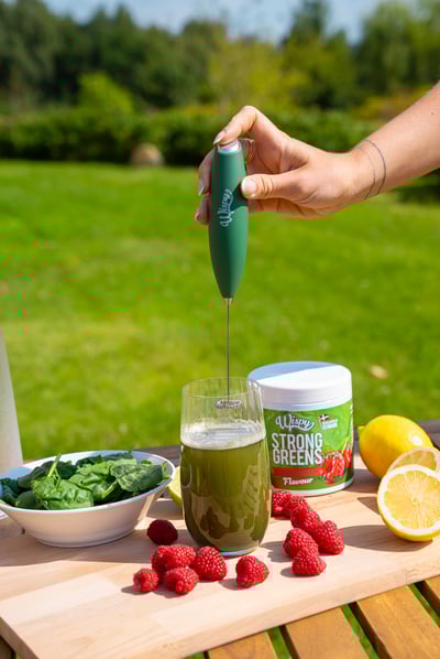 Sprø greener solfylte bringebær 300 g