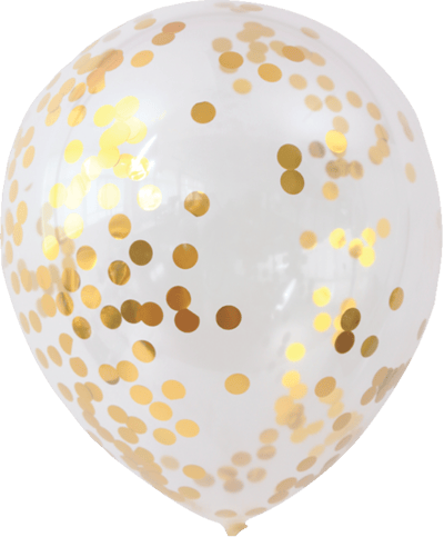 Ballon 5stk Konfetti Champagne