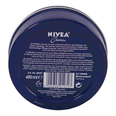 Nivea crema 400 ml