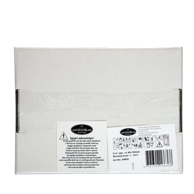 Bloklys 48x15cm Hvid 4-pak