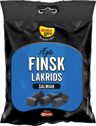 Finsk -Lakriden Salmiak 200g