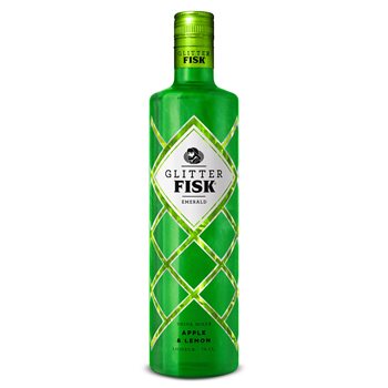 Glitter fisk smaragd 0,7L. 15%