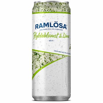 Ramlösa elderflower & lime 24x0.33 l.