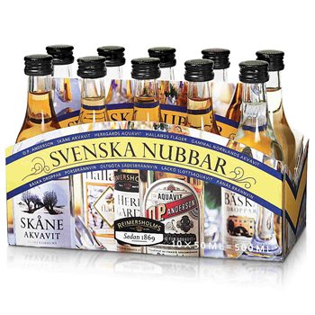 Swedish Nubbar Reimersholms 39% 10x50ml.