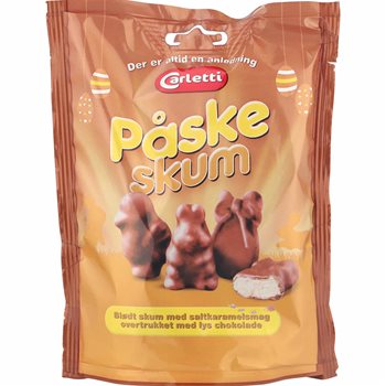 Carletti Pasqua schiuma con sapore di caramello salato e cioccolato chiaro 150G