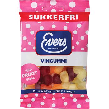 Evers Zuckerfreies Weingummi 70 g.