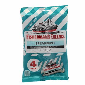 Fisherman's Freund Spearmint Zuckerfrei 4-Pack 100 g