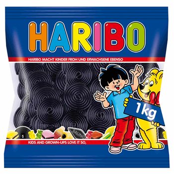 Haribo Licorice snails 1 kg