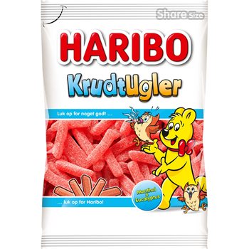 Haribo pulveriserade ugglor 375 g