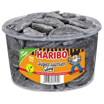 Haribo Super agurk salt 1350 g.