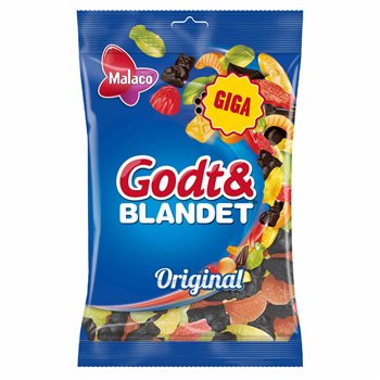 Malaco god og blandet original 900 g