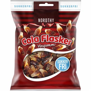 Nordthy Cola Flaschen Zuckerfrei 80g