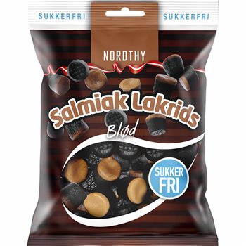 Nordthy Sugar-Free Salmiak Liquourice 65g