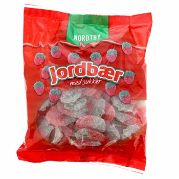 Nordthy jordgubbar med socker 750 g.