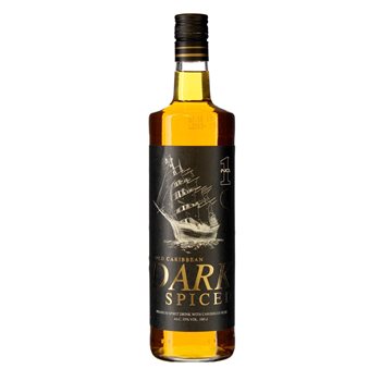 No.1 Old Caribbean Dark Spiced med Rum 35% 1 l.