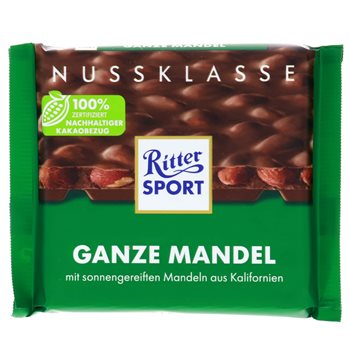 Ritter Sport Milk con almendras enteras de 100 g